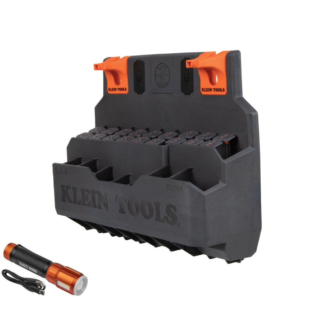 Klein Tools Hard Tool Storage Module for Klein Bucket Work Center with Free Flashlight from Columbia Safety